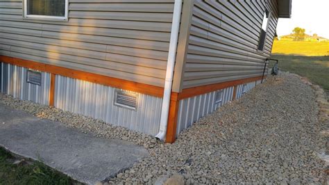 metal skirting around house|mobile home skirting metal.